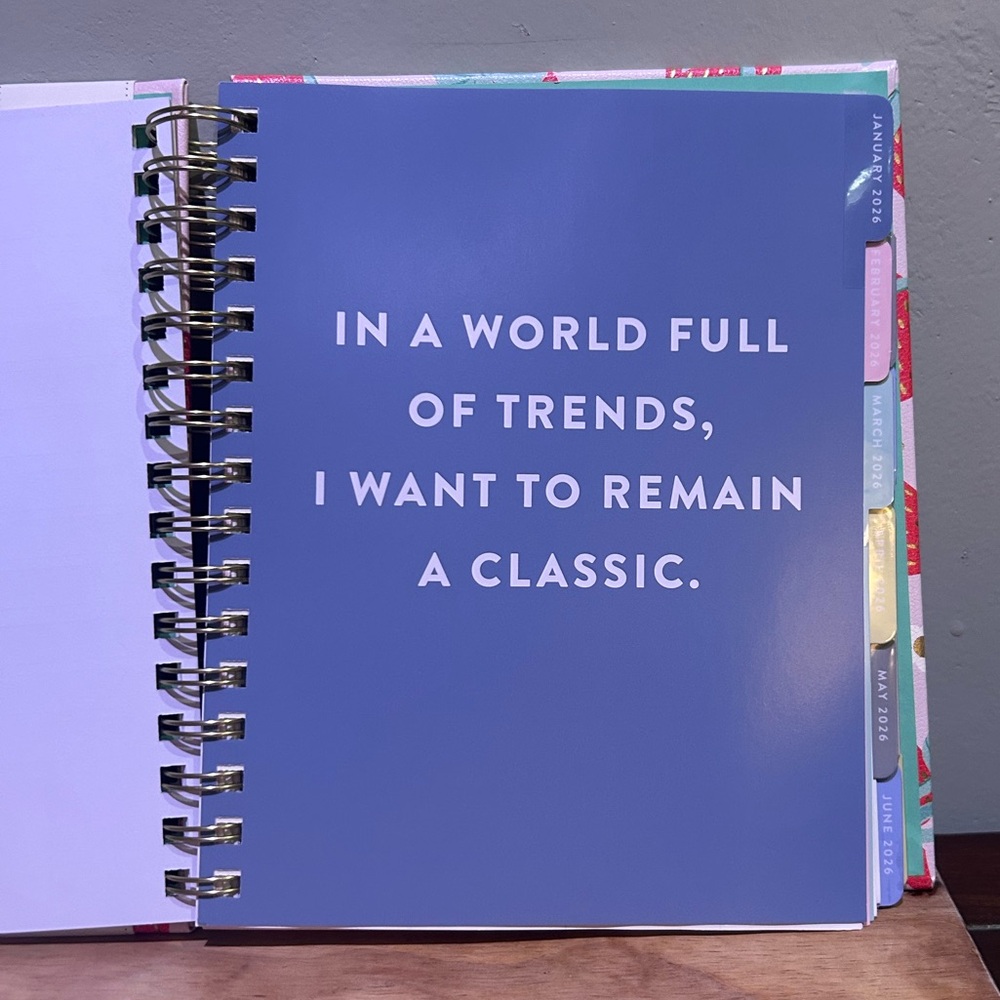 2026 Eccolo Pink Strawberry 12 Month Weekly And Monthly Spiral Bound Planner NEW - Picture 6 of 14